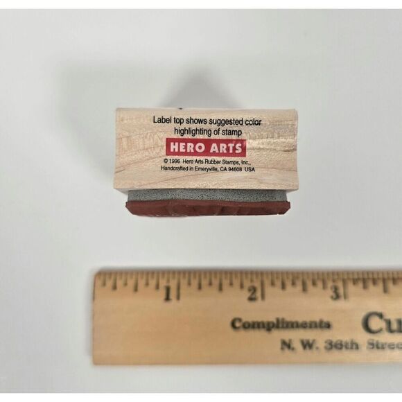 Lot of 9 Rubber Stamps Wood Mounted Mixed Themes Arts And‎ Crafts - Picture 13 of 16